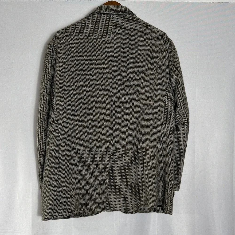 Polo Ralph Lauren Blazer Men's L Alpaca Lambs Wool Jacket Coat Tweed Vintage